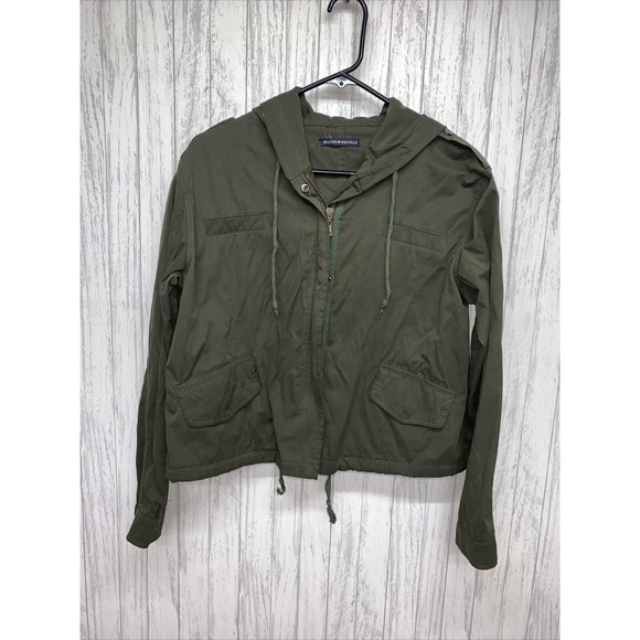 Womens One Size Brandy Melville Utility Jacket Green EUC - Picture 1 of 5